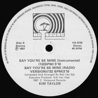 Kim Taylor - Say You'll Be Mine (B).jpg