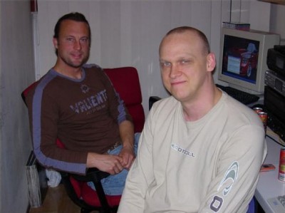 Michiel & Rob at Rob's home in 2005.jpg